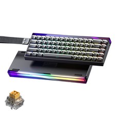 AULA HERO 68 HE 마그네틱 자석축 기계식 키보드 유선 8K 게이밍 키보드, RGB lighting box wired, Black lighthouse