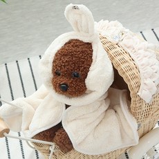 바스몽 멀티빕 세트 강아지 세안보 자석 탈부착 세수 헤어밴드 스누드