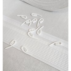 혜인천 커튼부자재 포켓싱 형상핀 커튼심지 화이트, 형상핀커튼심지(1마)