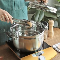 인덕션 찜냄비 스텐 찜기 스테인리스 20cm 22cm 26cm, 튤립 찜냄비 20cm