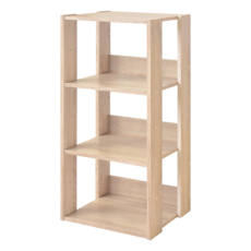 HOPMA 日式三層收納架 寬40公分 G-T4008, 淺橡木