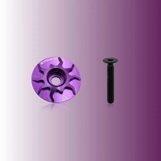 자전거 헤드셋 캡나사 포크 튜브 커버 알루미늄 멀티 컬러 로드 바이크 스템, 7. Purple, 1개