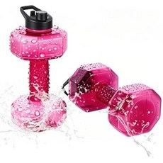 수영장 운동을 위한 식스라리 2 PCS 물 무게 u2013 업그레이드된 논슬립 PE 덤벨 팔 토닝 아쿠아 테라피 및 홈 조절 가능한 피트니스 에어로빅 장비, Red