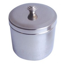 耀宏 YH136 不銹鋼棉花罐 浴室化妝台收納必備 防潮防塵 簡約設計, 小尺寸, 1個