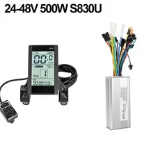LCD 디스플레이 패널이 있는 전기 자전거 컨트롤러 스쿠터 브러시리스 24V 350W S866, 1개