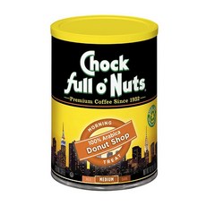 Chock Full o'Nuts 헤이즐넛 향 그라운드 커피 (297.7g/10온스 캔) - 프리미엄 커피콩 262034, 10.2 Ounce (Pack of 1), Donut Shop, 297.7g, 1개
