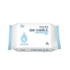 台灣 春風酒精抗菌擦 20抽 濕紙巾 抗菌 無添加螢光劑 無添加香精, 單包 20抽 期限2025/7/22, 1個