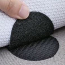 뜬구름디자인 원형 찍찍찍이 테이프 5P 붙였다떼는테이프, 화이트