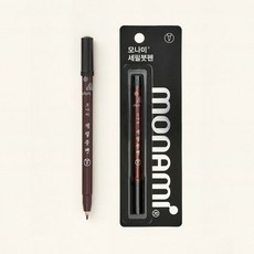 모나미 필사 붓펜 (캘리붓/세필붓 2종택), 1. 세필 붓펜, 만년필 펜촉굵기