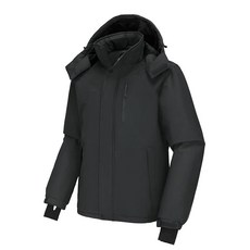 CAMEL CROWN 남성용 스키 스노우 재킷 방수 겨울 스노우 코트 방풍 따뜻한 플리스 안감 후드 파카 레인 재킷 올리브그린 스몰 144660