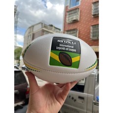 運動 橄欖球 9號 3號 耐磨 塗鴉 遊戲 運動玩具 戶外活動 兒童 幼兒園 成人 白色 簽字 防滑設計運動達人推薦, 1個, 3號純白色涂鴉1針1網