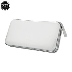 방수 80pcs 용량 디스크 CD 가방 DVD VCD 지갑 스 지 주최자 케이스 슬리브 하드 EVA 지퍼가있는 앨범 박스 홀더, 하얀색