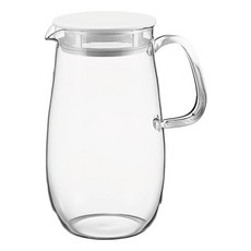 HARIO 麥茶君冷水壺 1000ml 白色 XMP-1000-W 日本製造 耐熱冰箱冷水壺, 1個