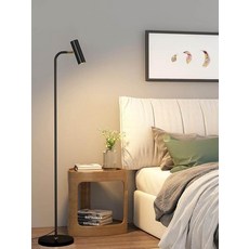 플로어 램프 5W 독서등 스탠드 식물등 스탠딩 인테리어 블랙 철제 받침대, 골드 대리석 받침대