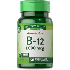 비타민 B12 1000mcg 코발라민 60정 2개월분 고함량 미국산 Vitamin B12, 1개
