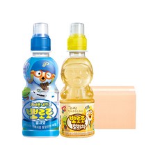 팔도 뽀로로 음료수 235ml 2종 혼합 24입 (밀크12 + 보리차12), 24개