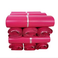 玫紅自黏破壞包裹袋 28x42公分 每綑100張, 1套, 玫紅(一綑100張)