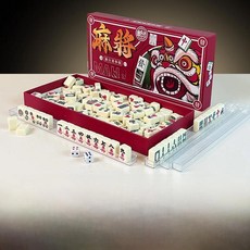 휴대용 여행 미니 마작 카드 야외 손으로 끌어당기는 레저 게임, 1개