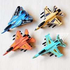 迷你合金戰鬥機模型 回力飛機 兒童玩具 隨機款式, 純色版-隨機一台, 1個