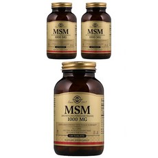 SOLGAR MSM 1000mg保健錠, 120顆, 3罐