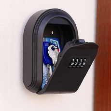 벽부착 비밀번호 키 보관함 현관 열쇠 수납 박스 도어 잠금 보안 금고 가정용, 1개, 상세페이지 참조