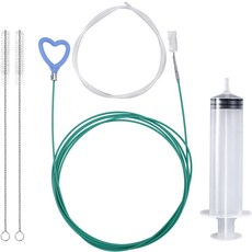 BOXOB 5개 선루프 배수구 청소 도구 8인치 롱 파이프 2 깨끗한 브러시 개 호스 하트 핸들 디자인 튜브 자동차 와이퍼용