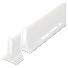 BO雜貨 自黏背膠款半實心浴室擋水條 地面隔斷擋水條 浴室乾濕分離 可任意彎曲 廚房 淋浴間SV61099, 白, 1個