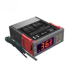 ZEXEF STC-1000 디지털 LED 주전자 온도 센서 호스 가열 냉각 조절기 2 릴레이 컨트롤러 NTC 섭씨 출력, 02 110-220V