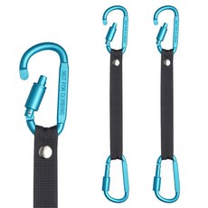 울타리용 백 후크 소프트볼 테니스 피클볼 농구 야구 가방 및 물병 걸기용 알루미늄 합금 카라비너 스트랩 로즈 2개 452743, 청록 452743