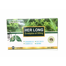 Dr.Great HER LONG 尤加利精油膠囊300mg (60顆/盒) - 實體藥局口氣清新, 0.3g, 1個, 利治霏 惠益清300mg 60顆 x1盒