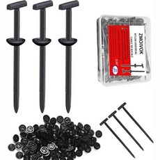 비브랜드 나일론 T자형 케이블 타이 클립 자동차 고정 다용도, 50