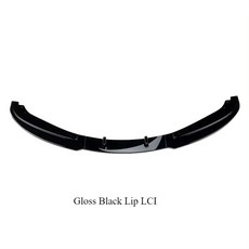 BMW 3시리즈 E90 E91 LCI 320i 09-12 자동차 앞 범퍼 립 스플리터 호환, Gloss 블랙 립