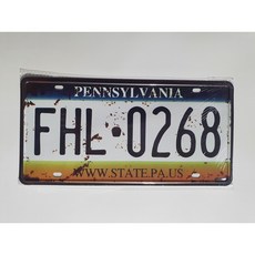 장식용 외국 자동차 번호판 30종 복고풍 빈티지 인테리어 벽면 소품, 14.화이트톤 FHL0268