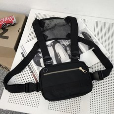 여행용 소매치기 도난 방지 가방 크로스백 체스트백 슬링백, 화이트, 1개