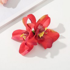 AWAYTR 보헤미아 칸나 꽃 Samll 헤어 클립 하와이 신부 꽃 헤어 클립 헤어핀 자용 웨딩 액세서리, [08] 60A