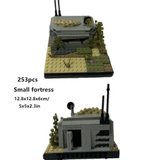 MOC 빌딩 블록 제2차 세계 대전 북아프리카 캠페인 콜 오브 듀티 가족 장식 장난감 선물, 11 253pcs No Box, 01 Email sending Manual
