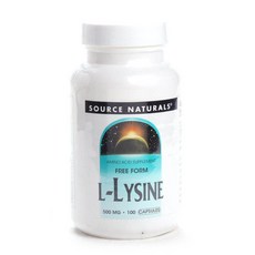 SOURCE NATURALS L-離胺酸膠囊 500mg, 1罐, 100顆