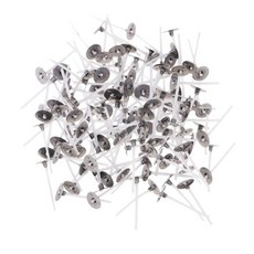 200 조각 Pre-ed 촛불 Wicks 코어 사전 촛불 만들기 공예 DIY 장식 향기로운 Tealight 촛불 2.5/3/3.5cm, 200pcs-2.5cm, 하얀색, 면