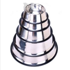 깜비상점 애견 스테인레스 식기 강아지사료그릇, 스레인레스 애견식기 XS