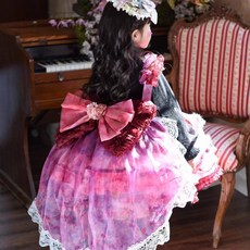 兒童聖誕花仙子吊帶裙 附毛衣花環襪子裙撐