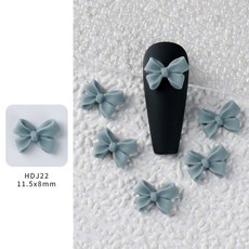 유니스뮬라 네일파츠 주름리본파츠 데코리본, 50개, 블루