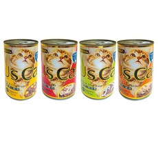 US CAT 愛貓餐罐, 400g, 24罐, 鮪魚+雞肉(橘)