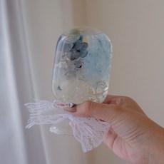 DAY OFF 韓國 浮游花 水母瓶 畢業禮物 藍色繡球花 玻璃裝飾 玫瑰水晶球 小夜燈 拍照小物