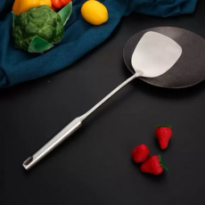 現貨 發票 304不鏽鋼鍋鏟煎鏟，一體成型真空隔熱，炒菜煎魚料理鏟，適用各種鍋具, 大煎鏟(適合炒菜), 1個