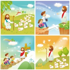 노엘리안 다윗 롤스크린 블라인드 커튼 맞춤 주문제작 교회 기독교 주일학교 예수님 하나님 말씀