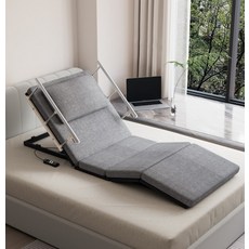 전동매트리스 자동 등받이 베드 리프팅 침대 노약자 그레이, 1_그레이 짧은 무베개 다리없음