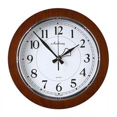 무소음 벽시계 300 파이 은 도금링 보석 홈 베이직 월넛 K-02 BSS (Araium), 기본
