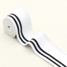 퀼트가게요꼬 소매 배색 시보리 화이트 수선 리폼 부자재, 1개