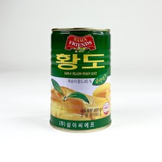 삼아씨에프 황도 슬라이스 400g, 20개