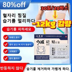 [5/5+5] 혈자리 돌침 패치 한방다이어트패치 뱃살패치 복부패치, [8kg-12kg 감량] 6매/개*20